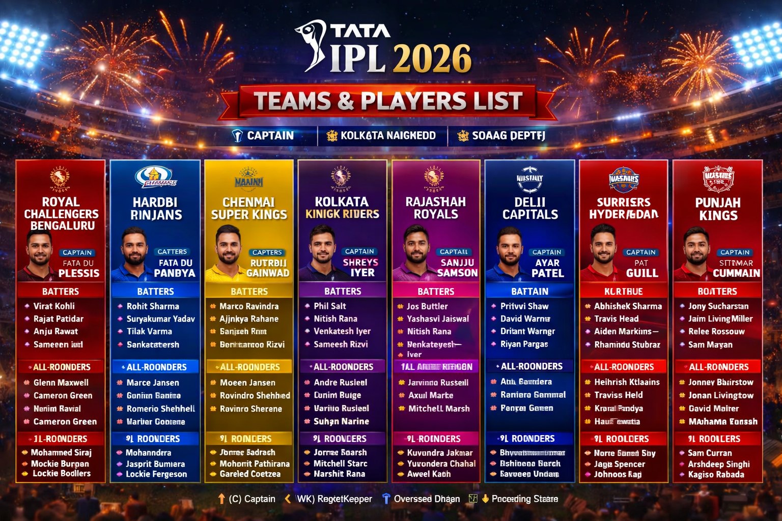 IPL-T 20-Team-Squad-All-10-Team-Players-List